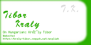 tibor kraly business card